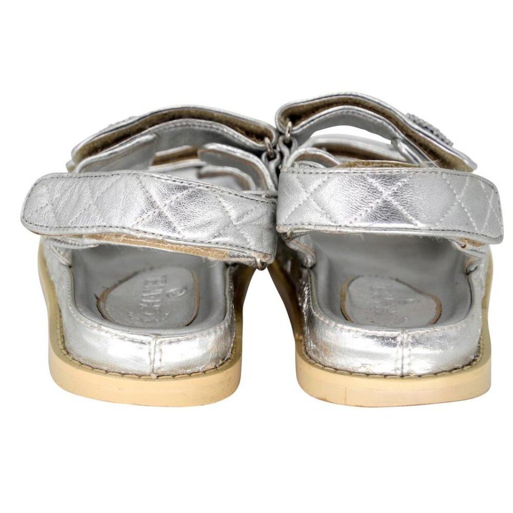 Chanel Cc Logo Dad 35 Quilted Leather Sandals CC-0916N-0007 - Picture 11 of 12